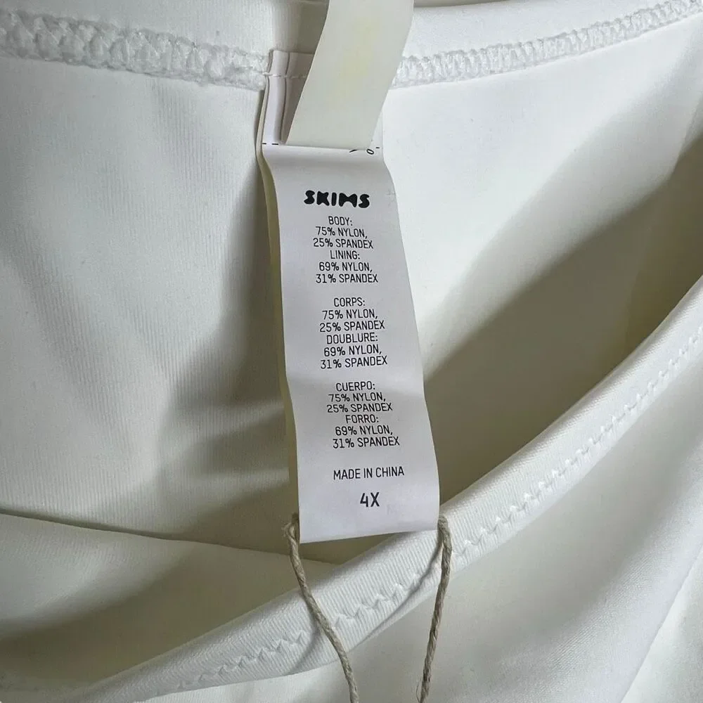 NWT SKIMS Shaping Swim One Piece Marble 4X